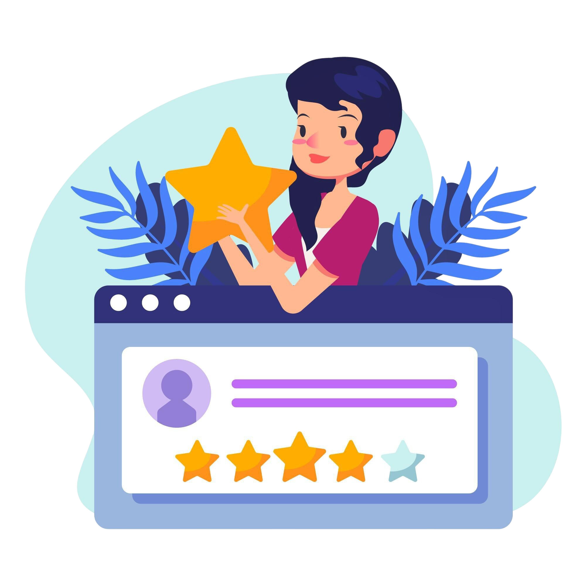 Evaluate stage illustration showing diagnostic review